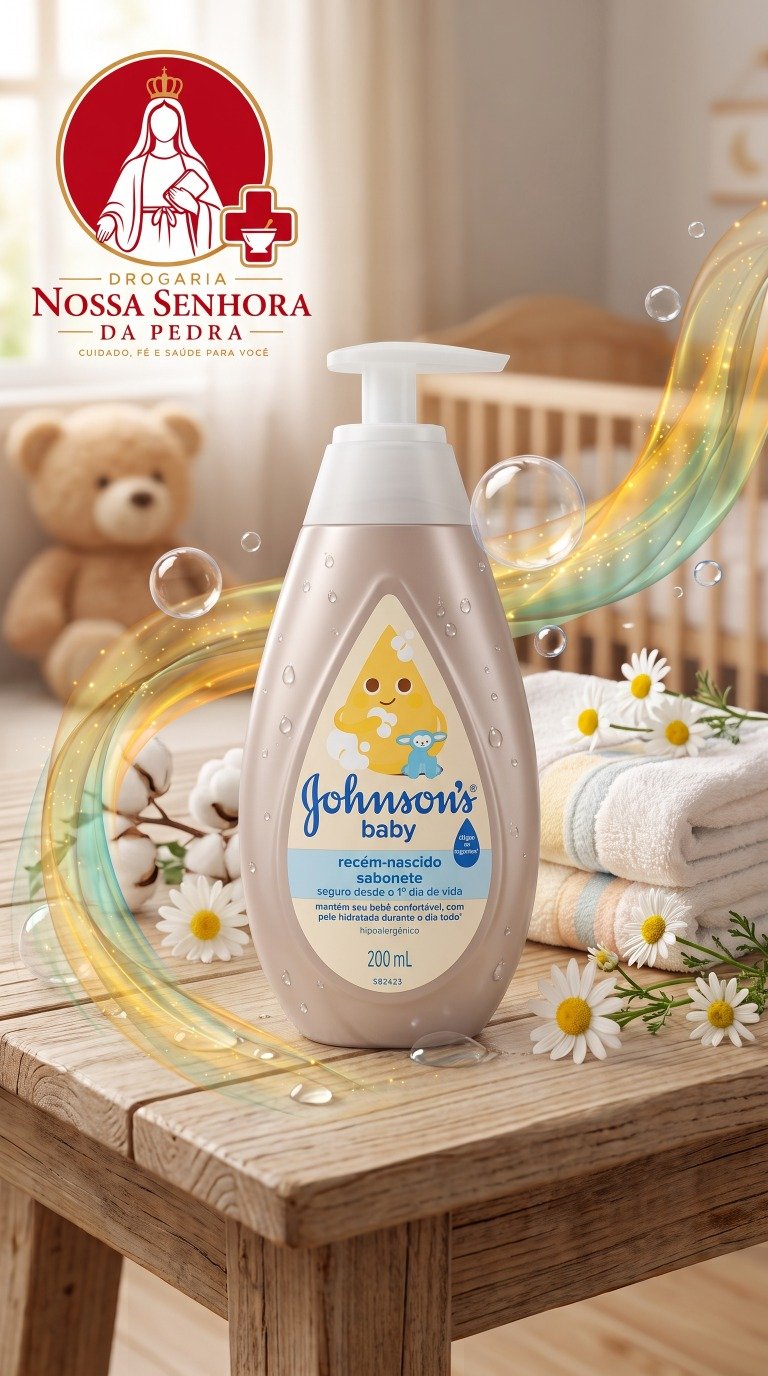 Sabonete Johnson's Baby para recém-nascido